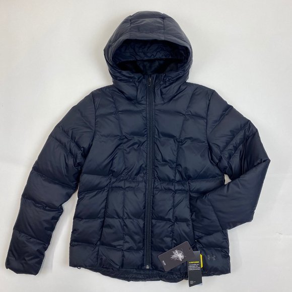 Under Armour Women's‎ 600 Down Hooded Jacket Medium Black 1342814 - Picture 5 of 11